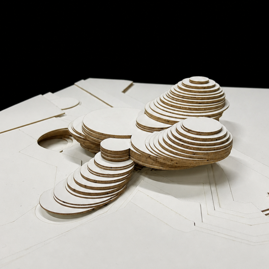 Site model, 1:100.